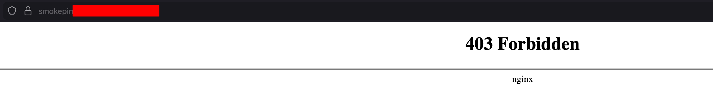 Smokeping returning a 403 error